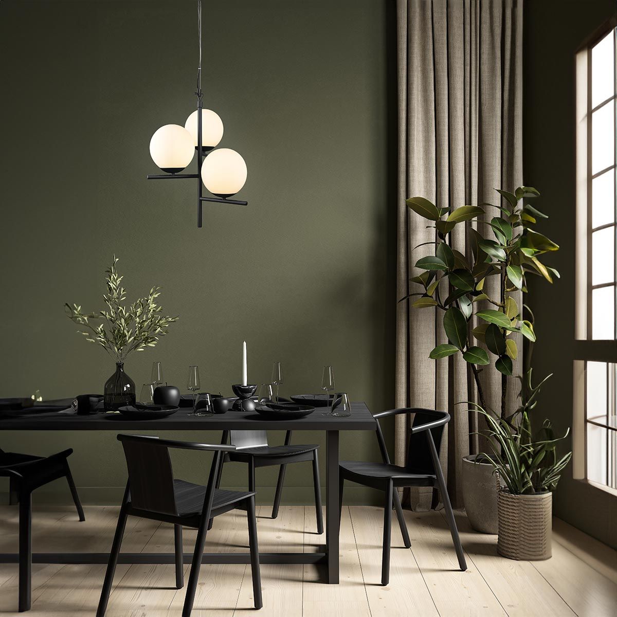 Lampadari & plafoniere: Pendelleuchte, Schwarz, Höhe anpassbar – Nuovo (secondo la descrizione) da Kreuzlingen venduto da Smart-Light 2