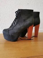 Stiefeletten Jeffrey Campbell Lita black distressed, Gr. 40