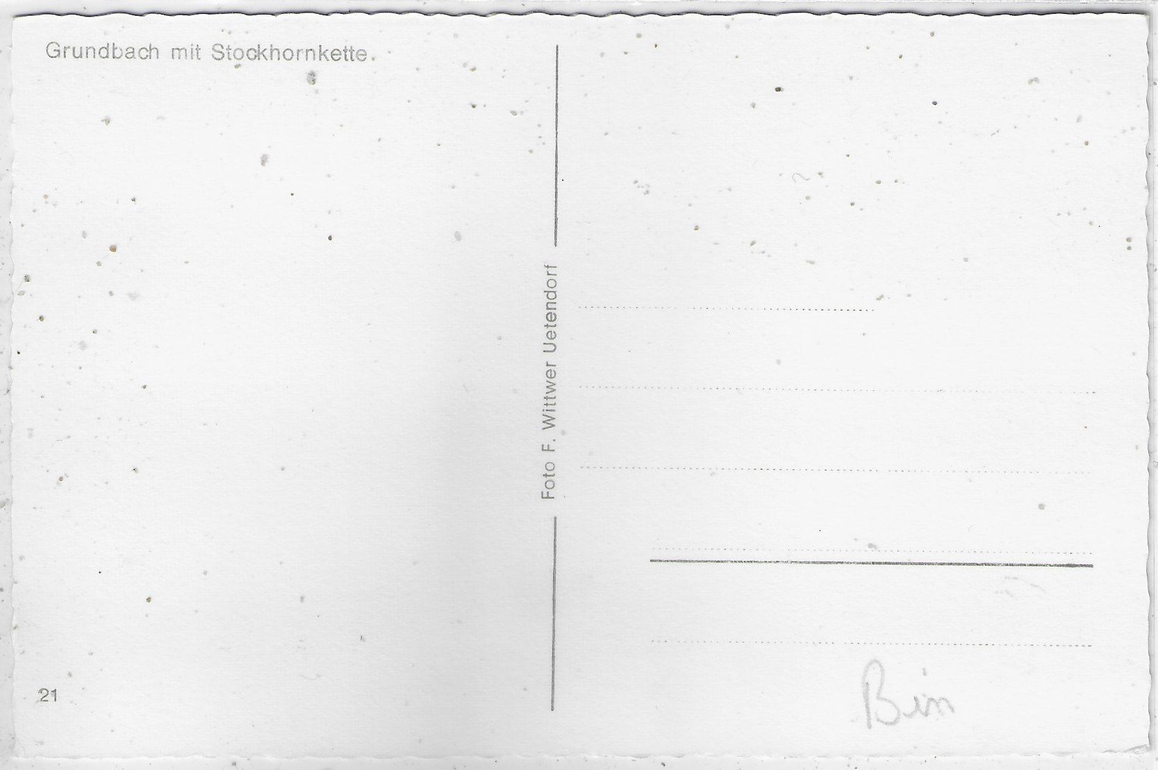 Cartoline postali: Grundbach mit Stockhornkette – Usato da Ettingen venduto da Kartenplanet 1