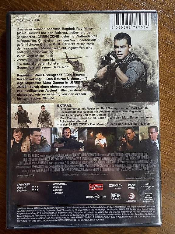Tutti i DVDs: Film "Greenzone" – Usato da Mirchel venduto da jlmrcdsrsn 1