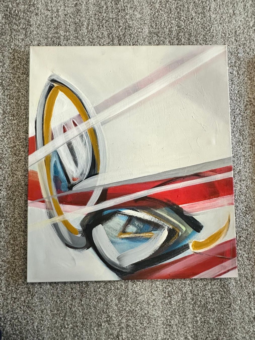 Dipinti: Gemälde Triptychon abstrakte Kunst Schuler 1994 – Usato da Zürich venduto da dur_ps2t 2
