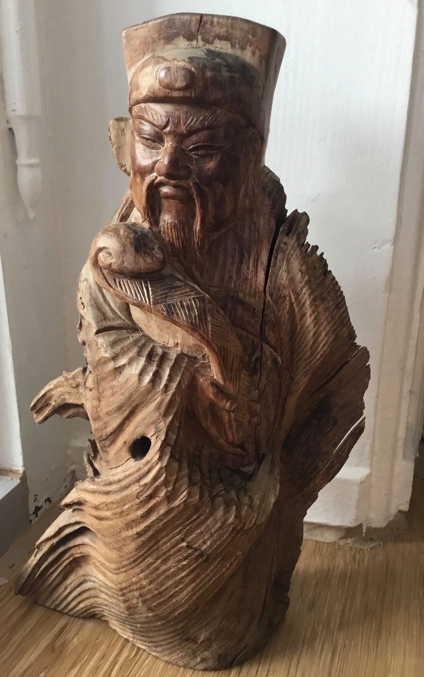 Skulpturen & Statuen: Asiatische Holzskulptur – Gebraucht aus Schlieren von Jeajet 1