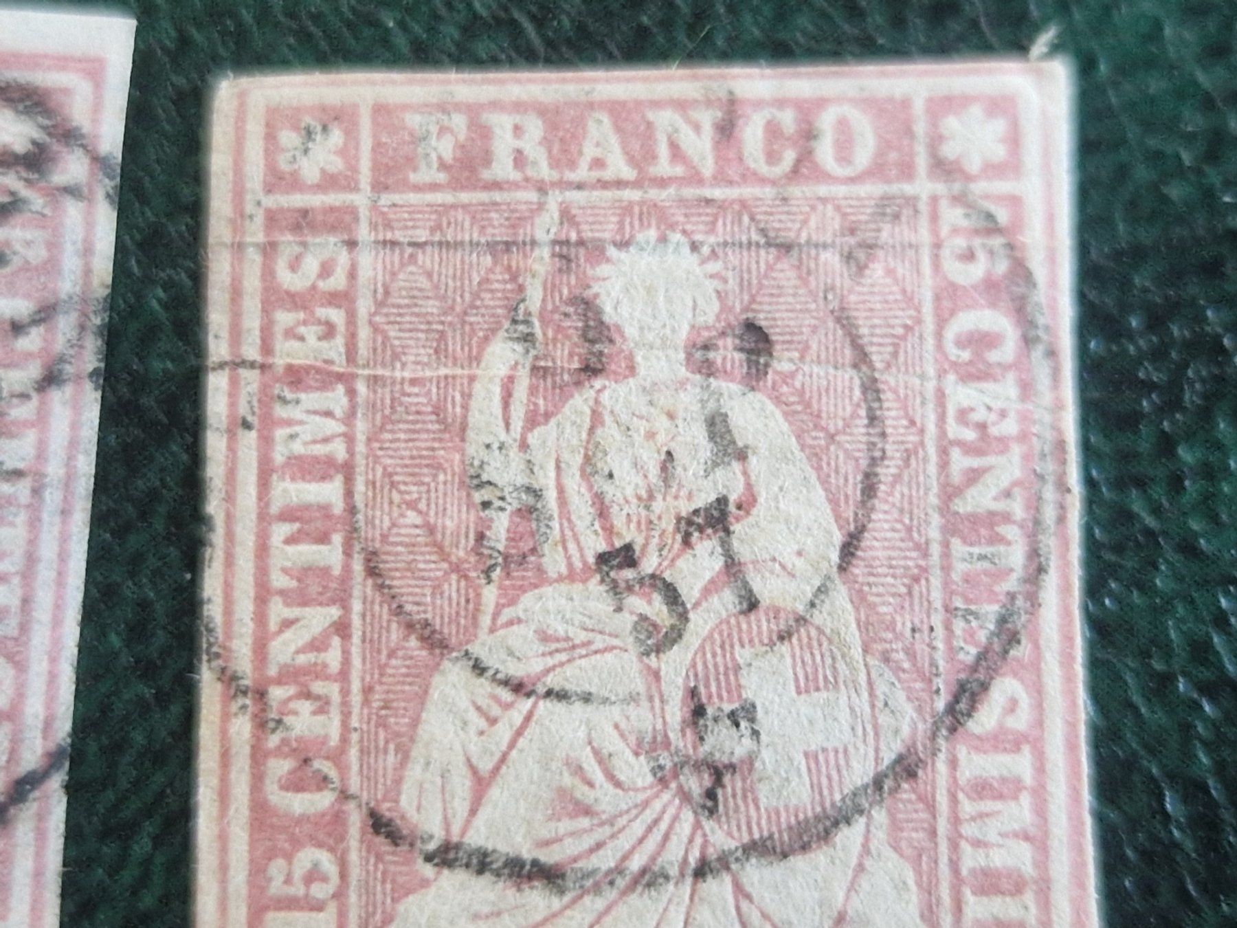 Alle Briefmarken: Strubel 24F, 2 St., 1x sig., ab 1.- – Gebraucht aus Burgdorf von Glossy01 3