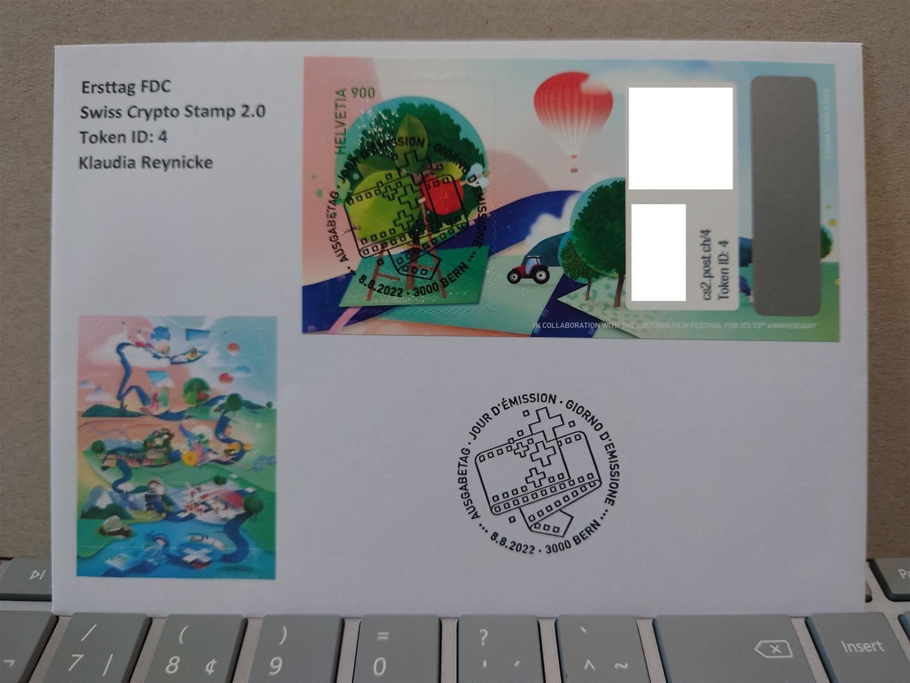 Tutti i francobolli: Set FDC Swiss Crypto-Stamp 2.0, ID1-ID10 – Usato da Rickenbach SO venduto da Bytebull 4