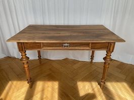 Schreibtisch Nussbaum Antik mit Schublade guter Zustand