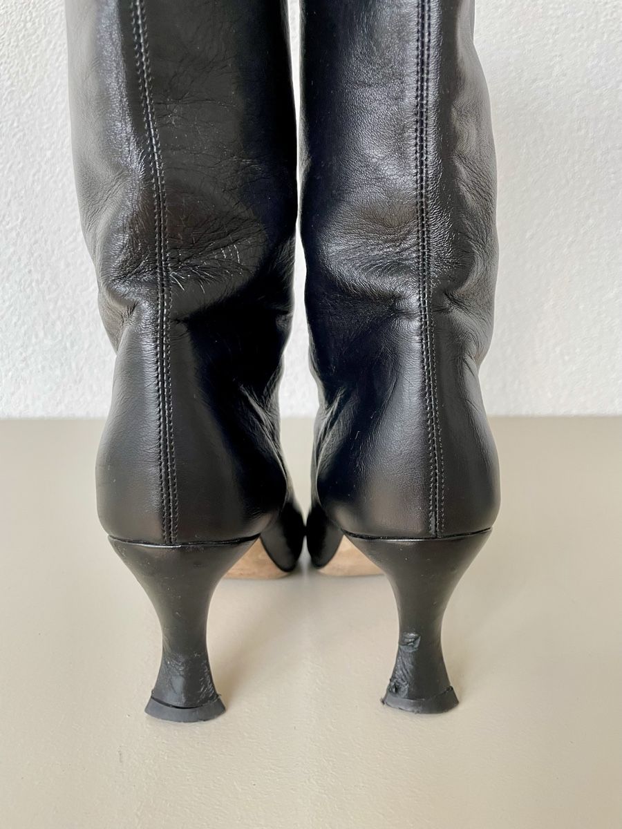 Scarpe da donna: Elegant black leather knee-high boots, size 36 – Usato da Zürich venduto da lan_c7xg 3