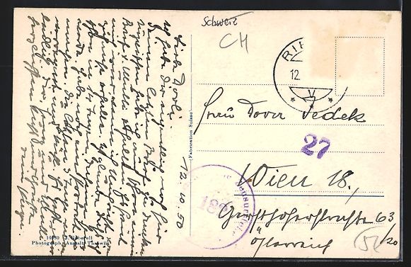 Cartoline postali: AK Riehen, Maierhof, 1950 – Usato da Berlin venduto da bartko-reher 1