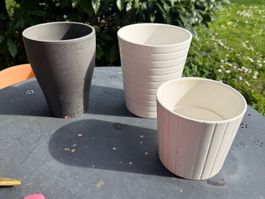 3er Set Übertöpfe, ideal für Zimmerpflanzen