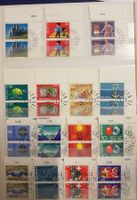 8 verschiedene Sätze ET Vollstempel im paar hoher Kt.