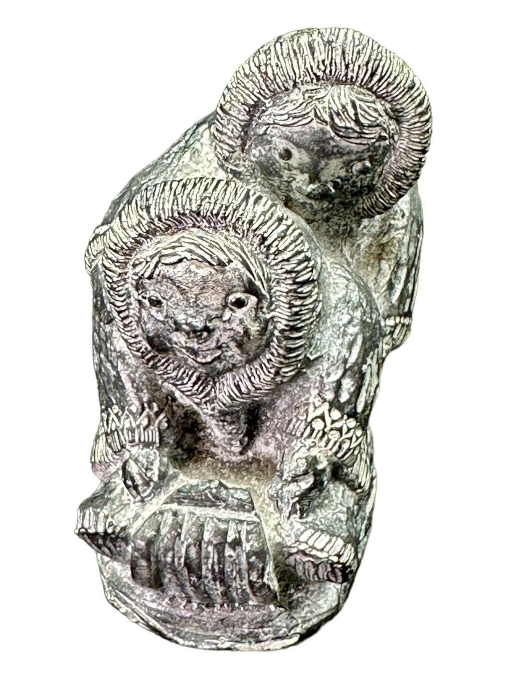 Sculture & Statue: WOLF sculpture inuite originale en stéatite. Canada – Usato da Morges venduto da magicle 9