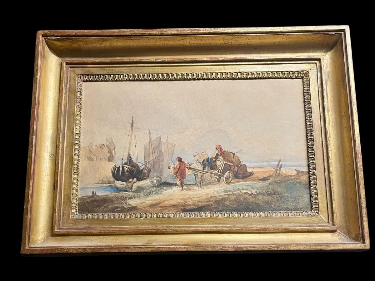 Dipinti: Aquarell mögl. Auguste Delacroix 19. Jh – Usato da Ottikon venduto da san_w99n 3