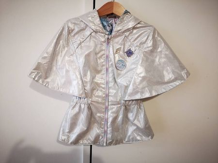 Coole Elsa Regenjacke Silber