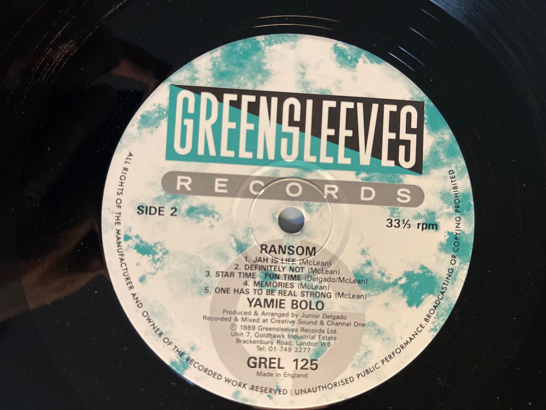 Dischi in vinile: S1639/Yamie Bolo - Ransom – Usato da Frutigen venduto da Philippe_jsp 3