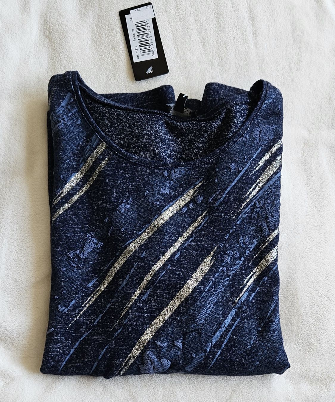 Maglioni & Felpe: feiner Pulli blau Gr. 38 - Gabriella K. - Spendenaktion – Nuovo (secondo la descrizione) da Unterkulm venduto da Beljasch 1