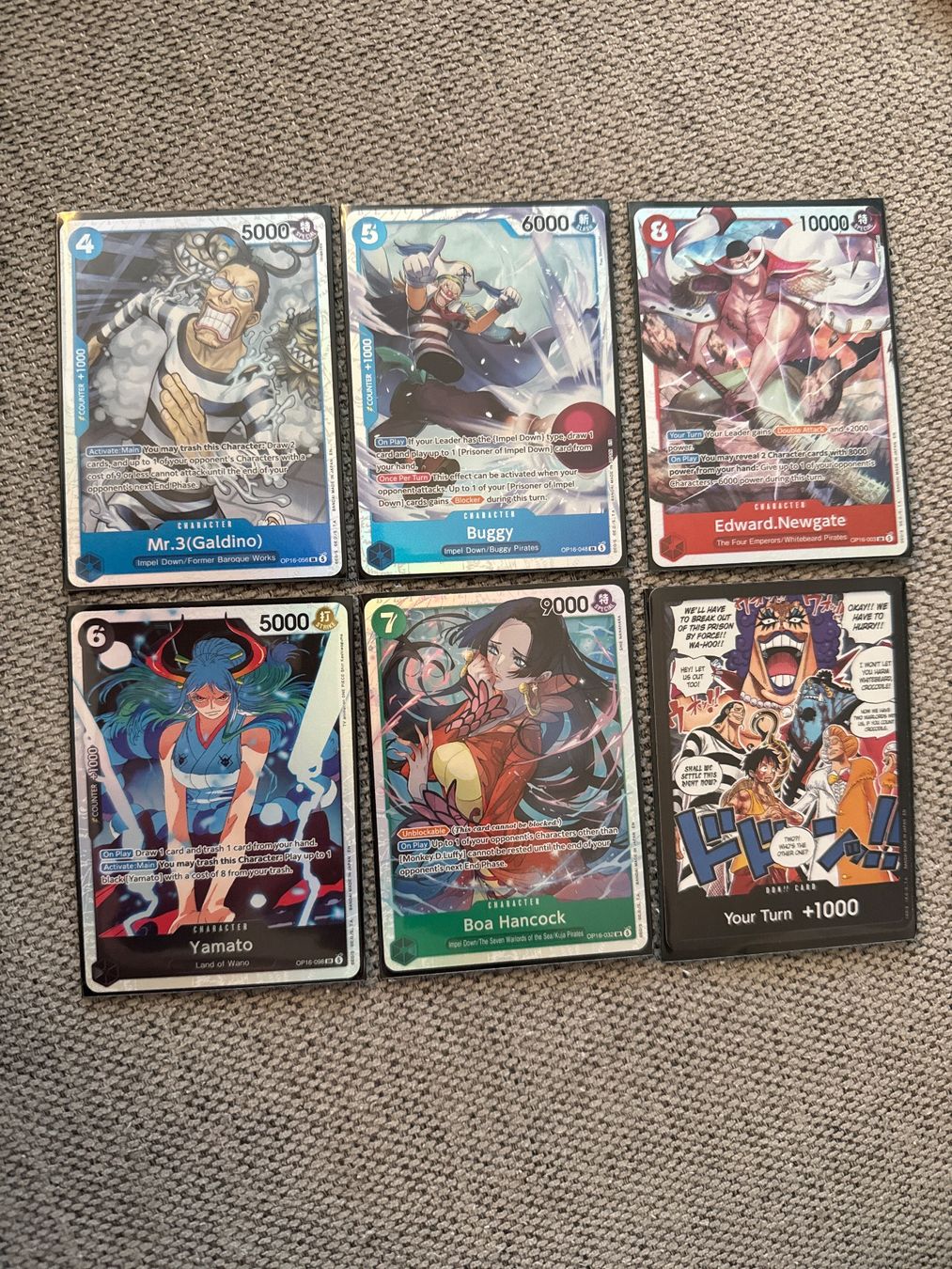 Bandai Carte collezionabili: One Piece Cards - OP16 - div. SR + Your Turn – Nuovo (secondo la descrizione) da Zürich venduto da EL1992