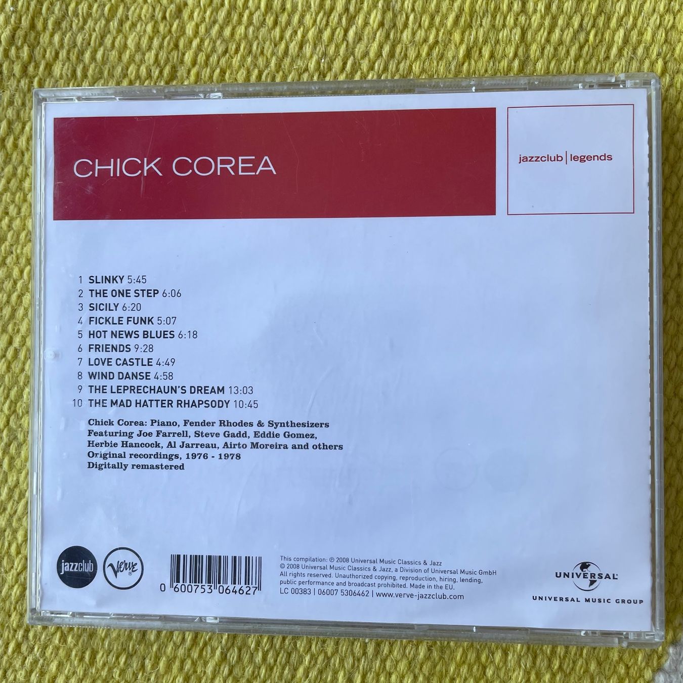 CD: CHICK COREA-ELECTRIC CHICK – Usato da Rorschacherberg venduto da CD-Roli 1