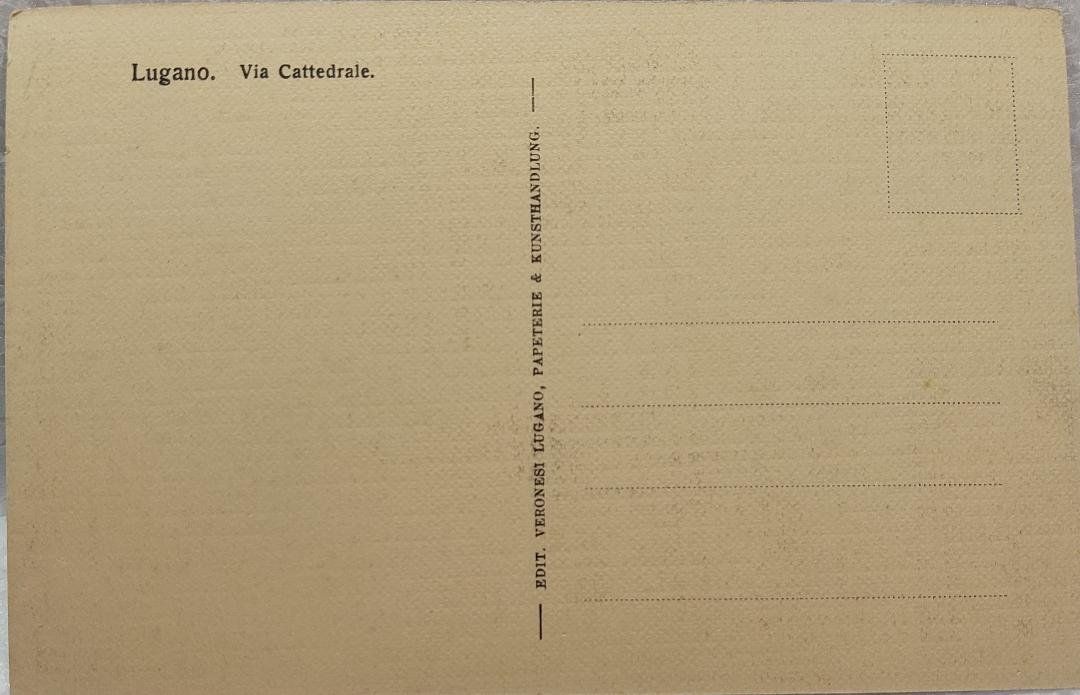 Cartes postales: LUGANO  -  Via Cattedrale – D'occasion à Delémont par Domdom1 1