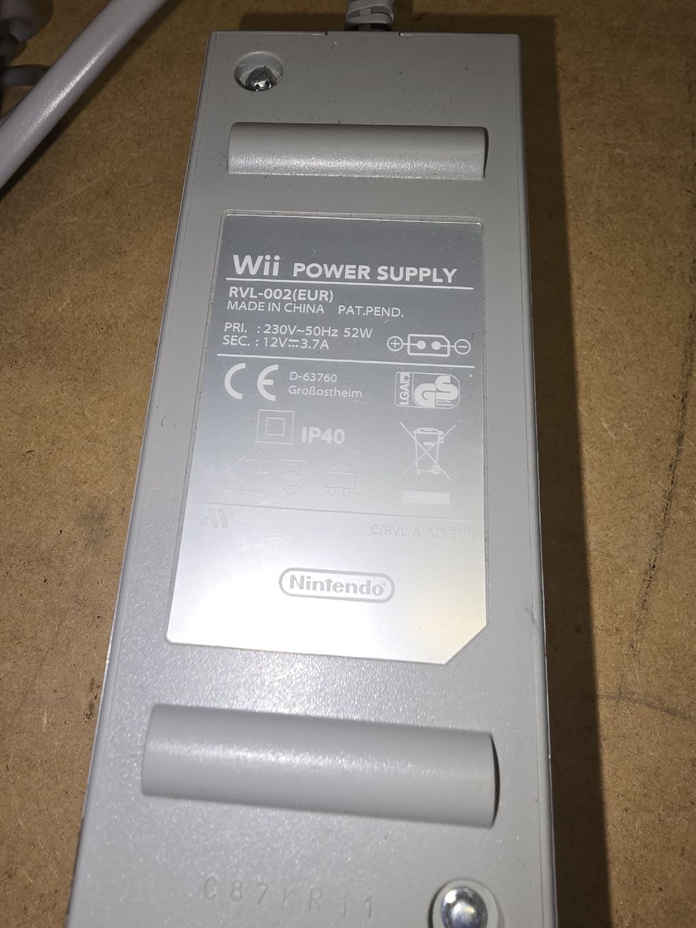Nintendo Adattatori & Cavi: nintendo wii Netzteil – Usato da Lenzburg venduto da cameleoncolor 3