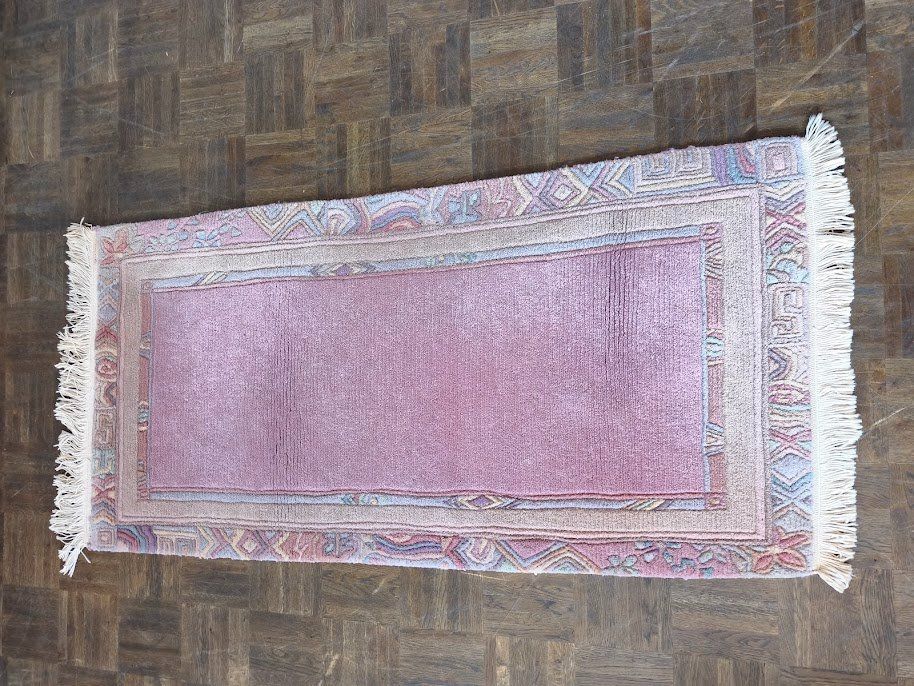 Tapis: N3 Orientteppich handgeknüpft hell Rosa 140x70cm – D'occasion à Toffen par Immo-Erben 1