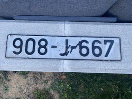 Autonummer / Kennzeichen / Plaque immatriculation 908-J-667 