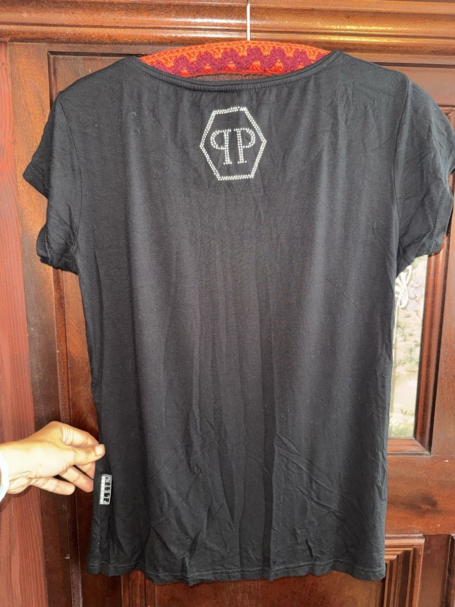T-shirt: Tshirt mit Glitzer Steinen Philipp Plein – Usato da Obfelden venduto da cesarina10 4