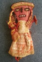 Peru – Frau mit Kind, originale Indianer Stoffpuppe, um 1960