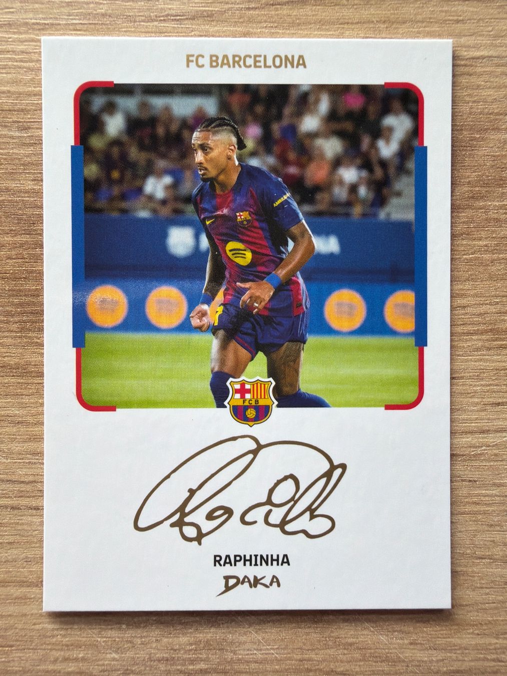Panini Carte collezionabili: Soccer Raphinha AUTO PRINT Daka 2025 – Usato da Netstal venduto da Clutch79Cardz