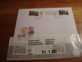 Z-Druck Millennium  1999, FDC + Lose ET-o