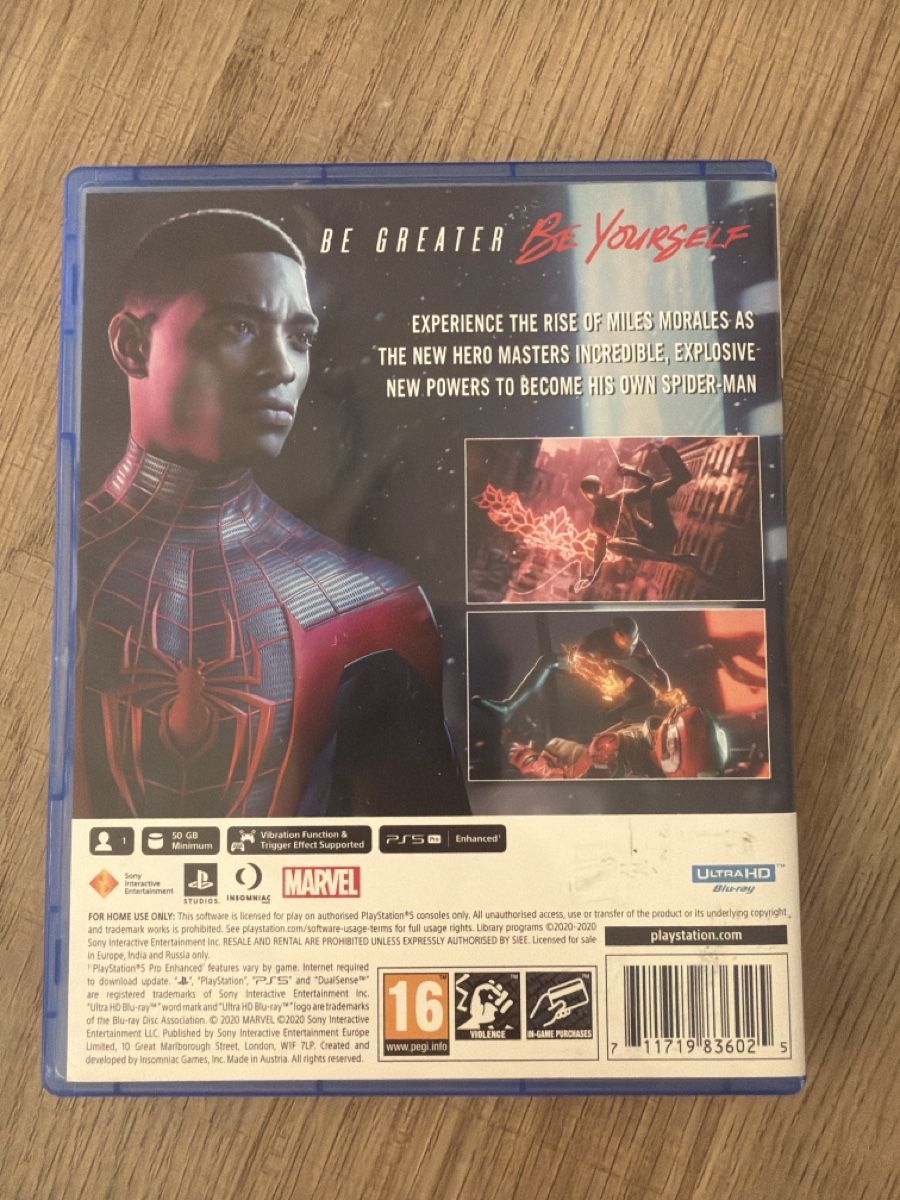 Giochi: Spiderman Miles Morales Ps5 – Usato da Hagendorn venduto da masterchieff 1