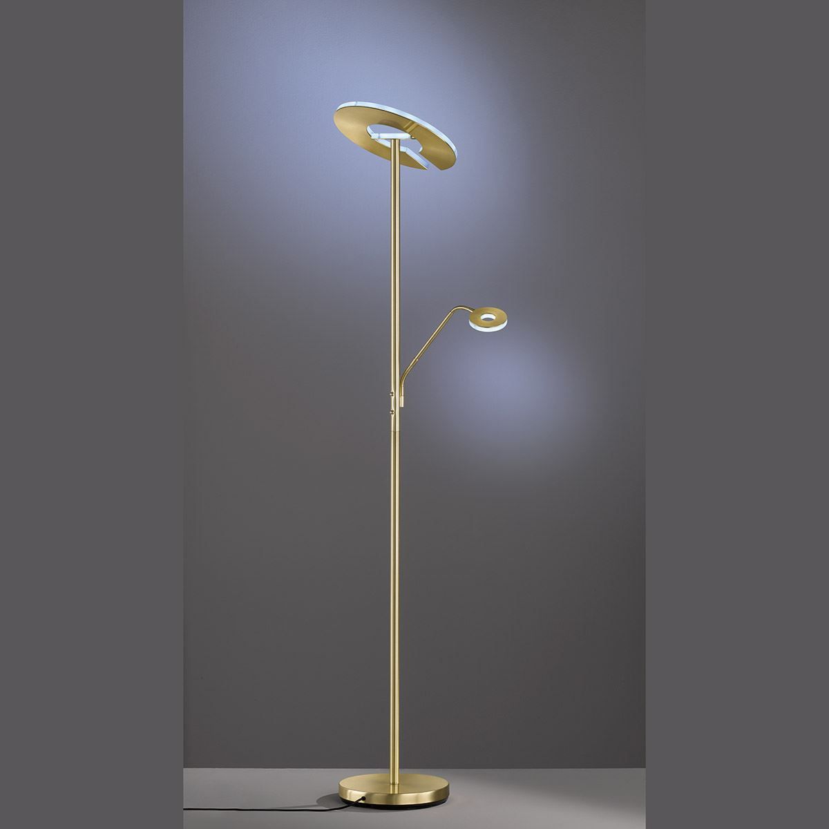 Lampade: LED Stehleuchte, Messing, Dimmbar – Nuovo (secondo la descrizione) da Kreuzlingen venduto da Smart-Light 2