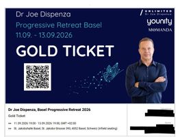Dr Joe Dispenza Gold Ticket Basel 11-13.09.2026