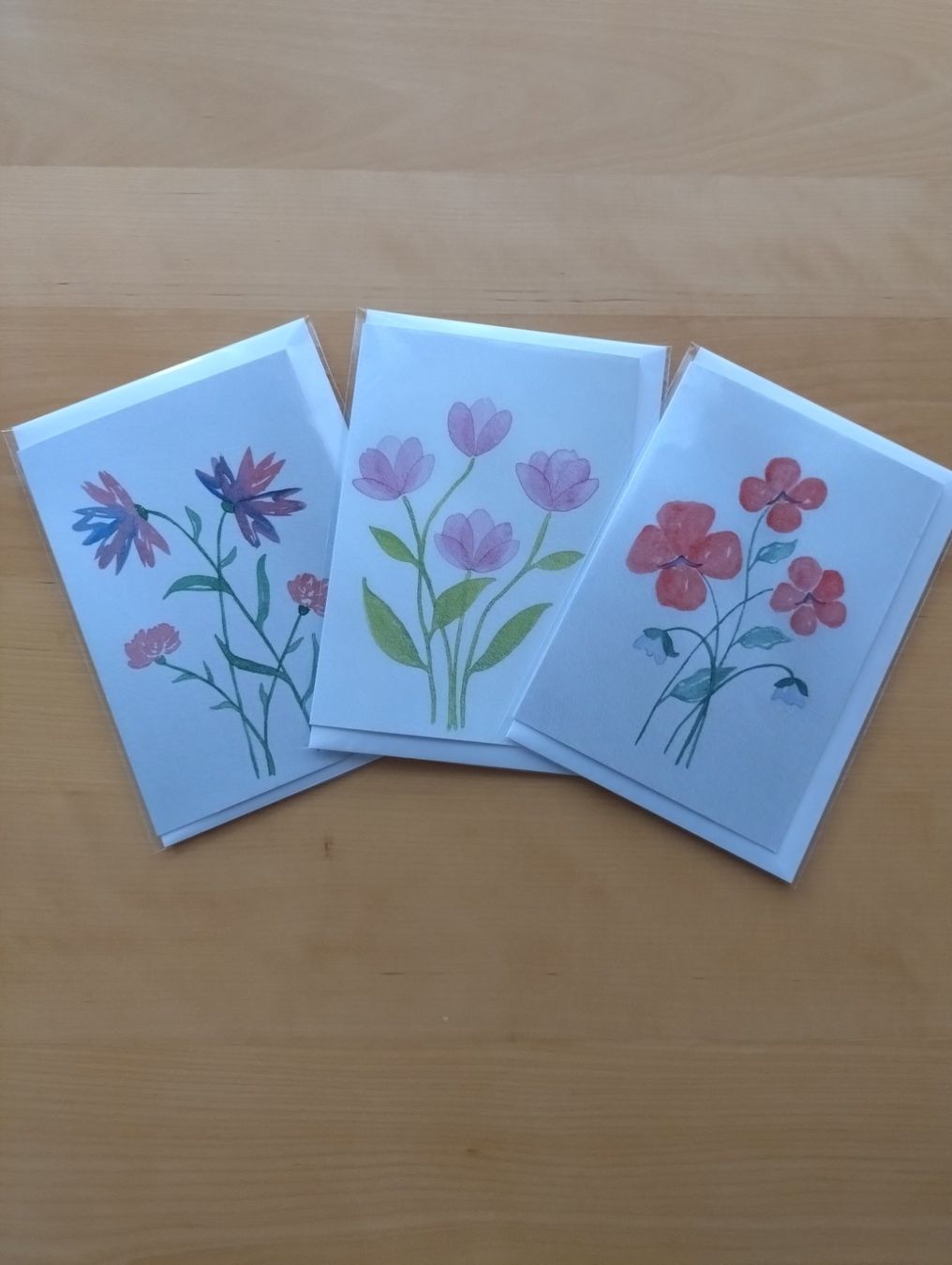 Cartes: Aquarell-Grusskarten als 3er Set – Neuf avec emballage d'origine à Kilchberg ZH par chr_g5kn 4