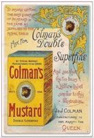 Colman's Mustard Blechschild 20x30cm. Kostenfreie Zustellung