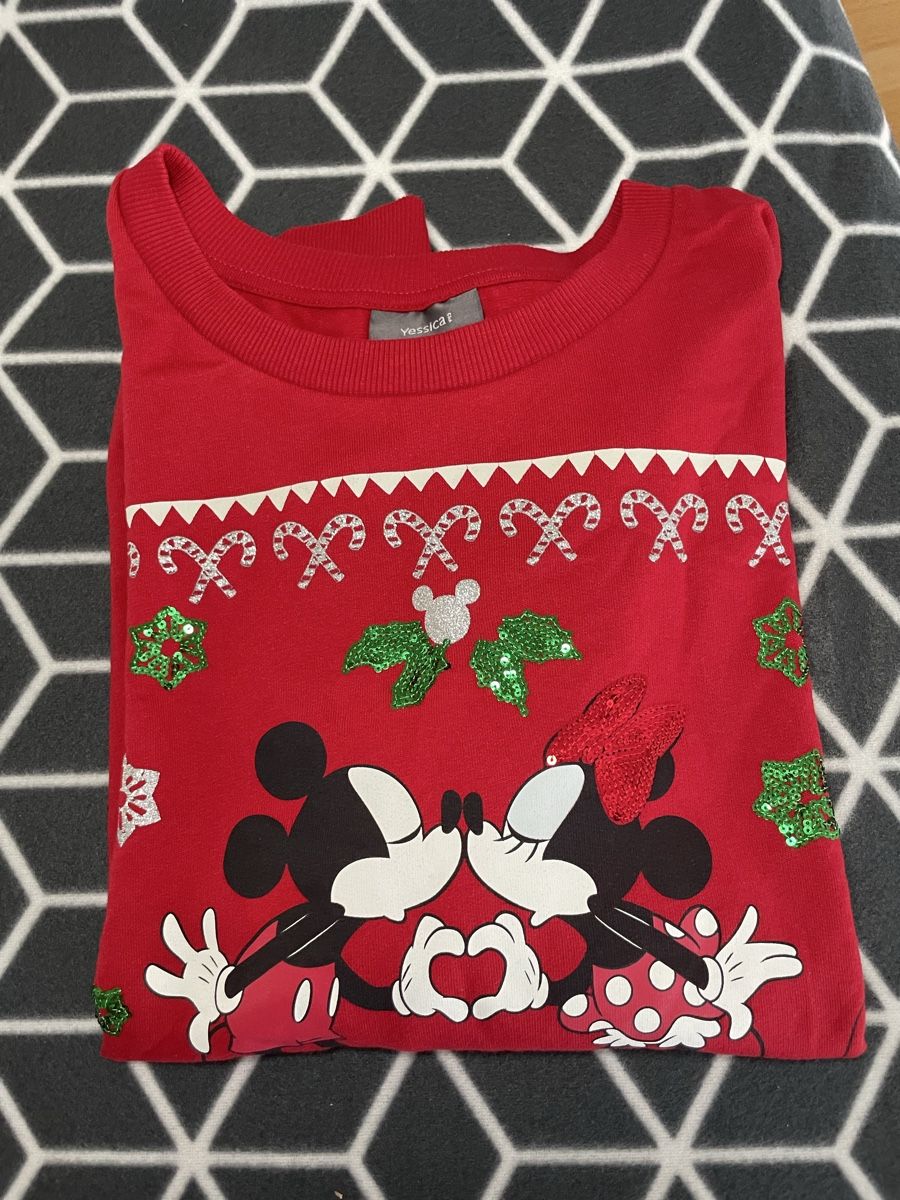 C&A Maglioni & Felpe: Pullover Mickey & Minnie Mouse Motiv - Weihnachtsedition – Usato da Rheineck venduto da cha_p9qy 5