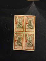 Bloc de quatre timbres rares - Établissements dans l'Inde 