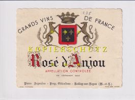 Etikette für Wein - Rosé d'Anjou /bd