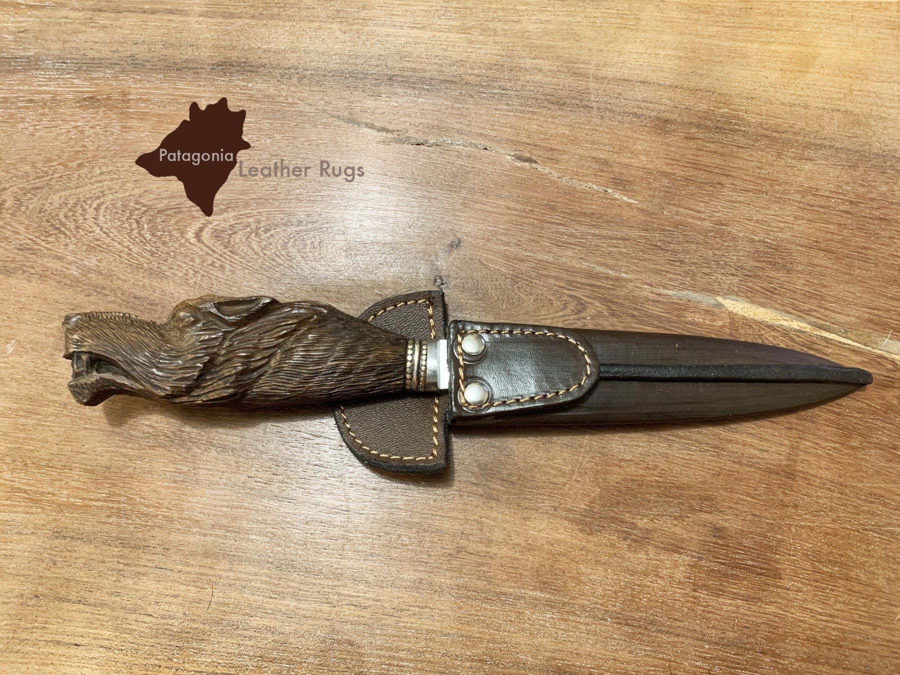 Accessori: Steakmesser mit geschnitztem Holzgriff  Wolf – Nuovo e nell'imballaggio originale da Arbedo venduto da patagonialeatherrugs 2