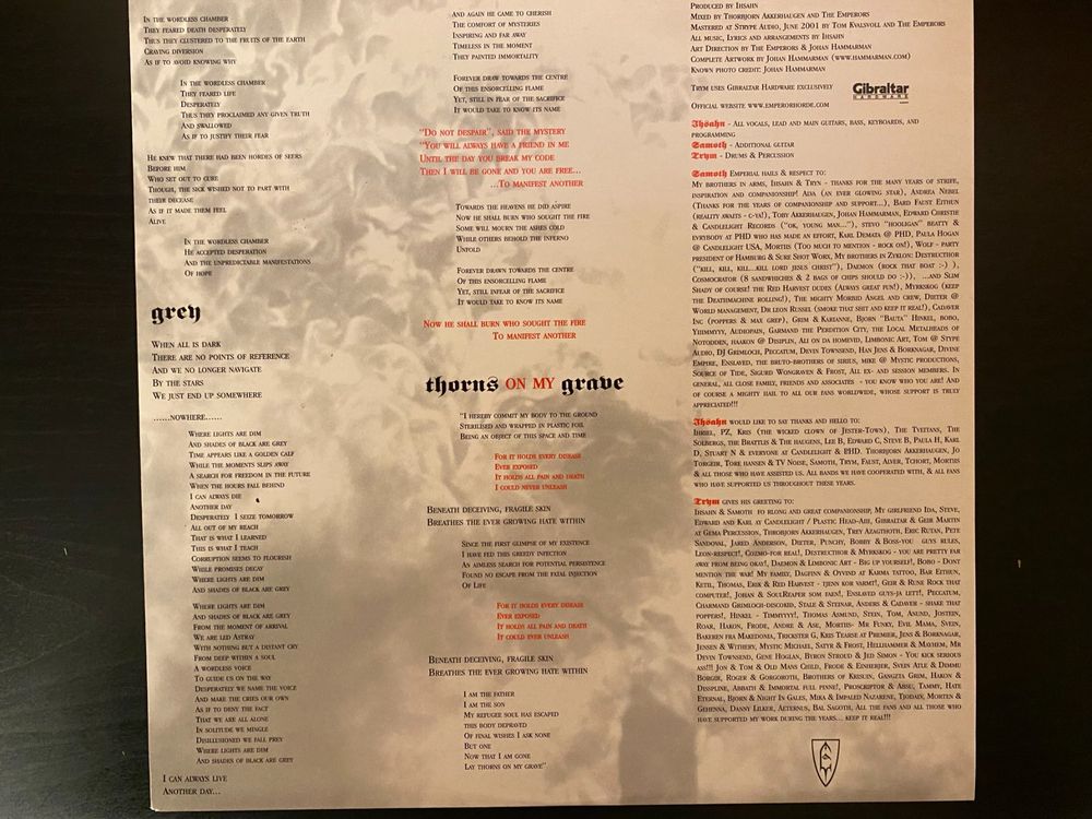 Emperor – Prometheus - The Discipline Of Fire [LP UK 2002] | Kaufen auf ...