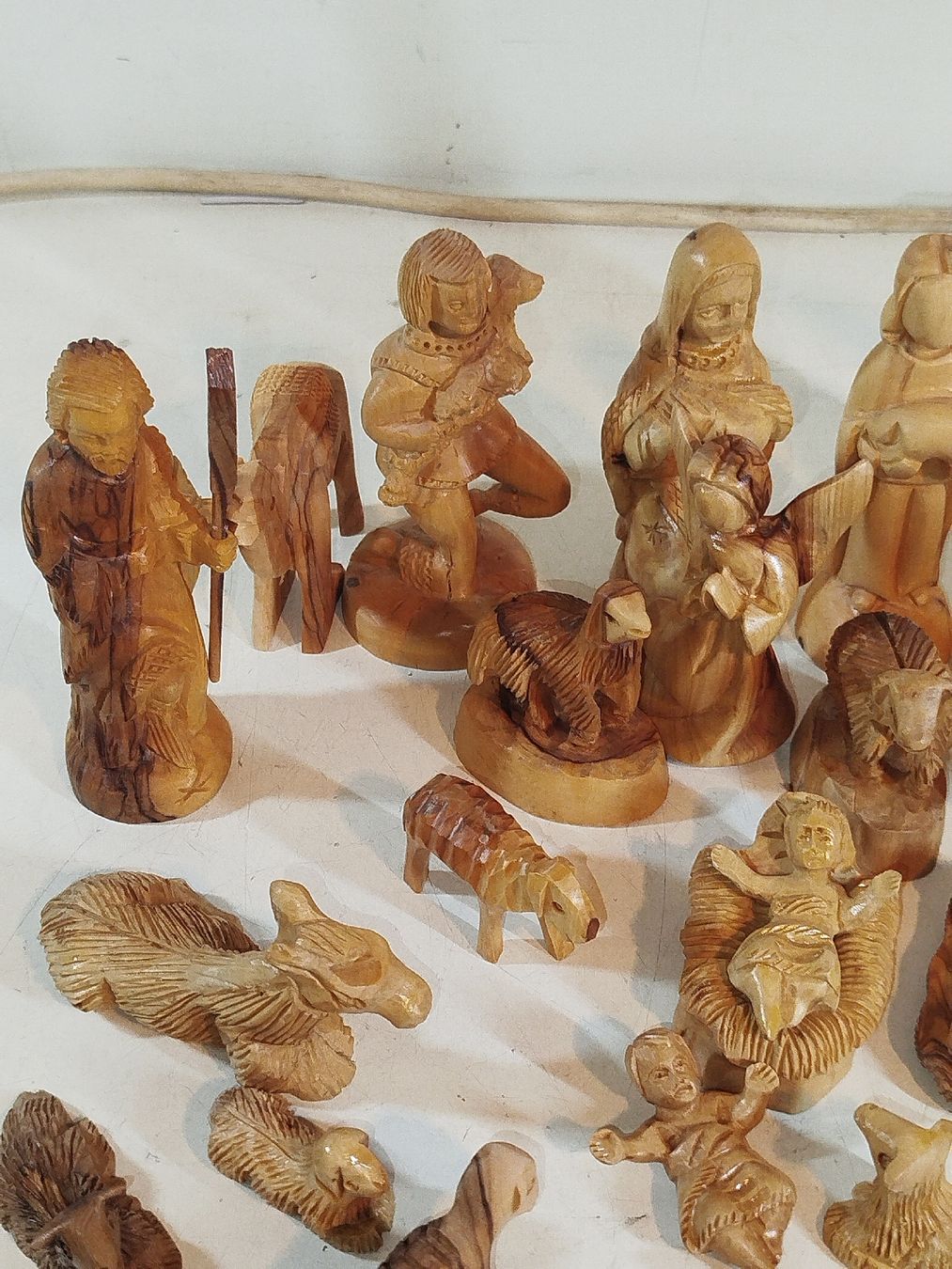 Xilografie: Wunderschöne, handgeschnitzte Krippenfiguren aus Holz(em14) – Usato da Künten venduto da Schnaepplihuus 1