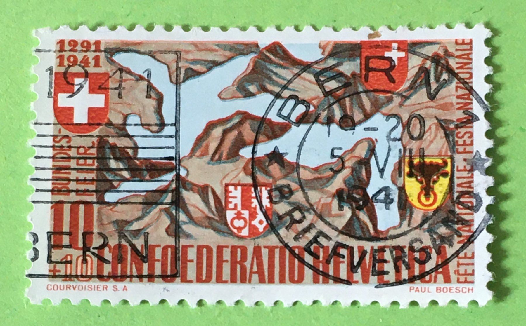 Tutti i francobolli: Nr.B 13  GESTEMPELT Bern 1941    – Usato da Aarau venduto da Billa007