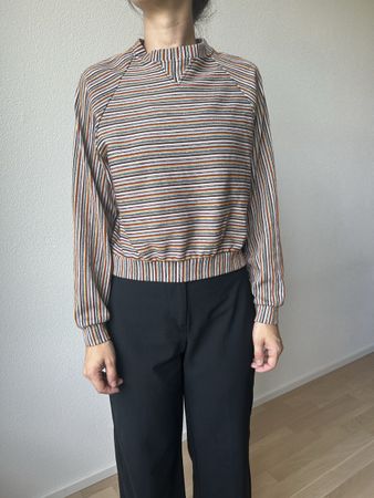 Damen Langarmshirt gestreift 