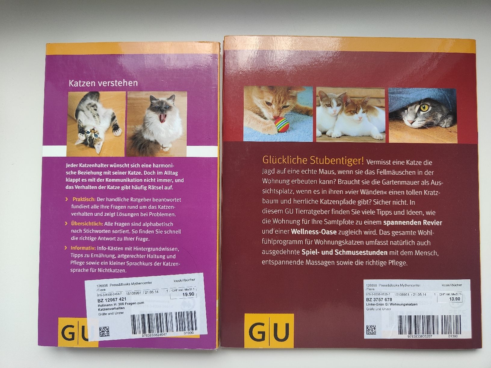 Libri: 2 GU Ratgeber Katzen: Verhalten & Wohnung – Usato da Morschach venduto da ClKi04 1