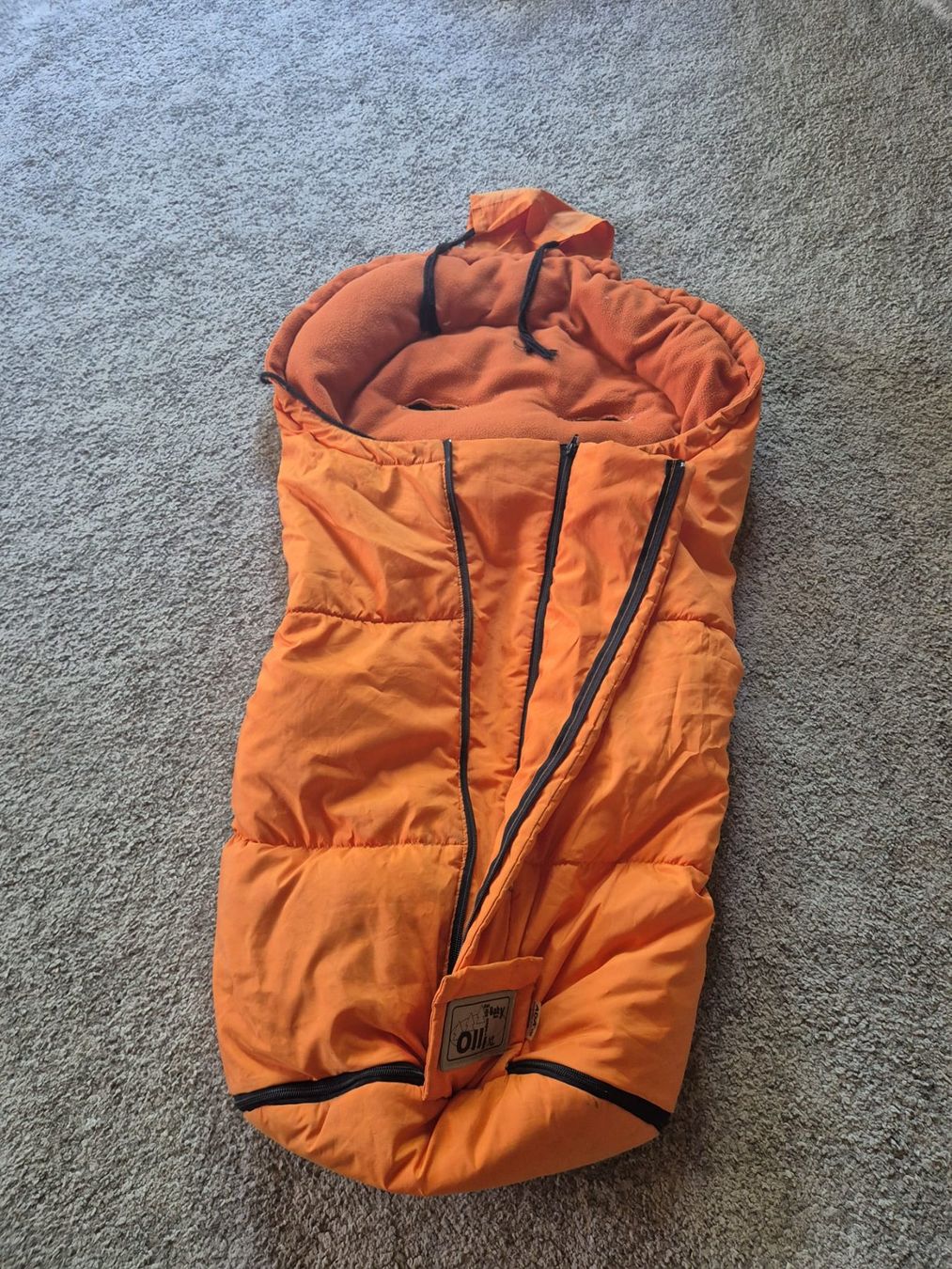 Odenwälder Sacchi a pelo: Odenwälder Fusssack xl Orange – Usato da Oberdorf NW venduto da niederj 4