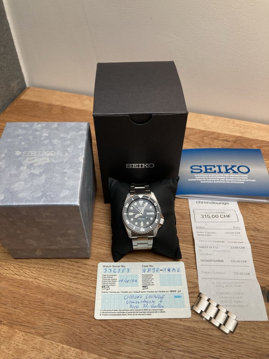 Seiko Orologi: Seiko 5 Sports SRPK29 – Usato da Lenggenwil venduto da Geeecko85 1