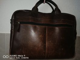 Originale Herren-Leder Aktentasche, Top Zustand!