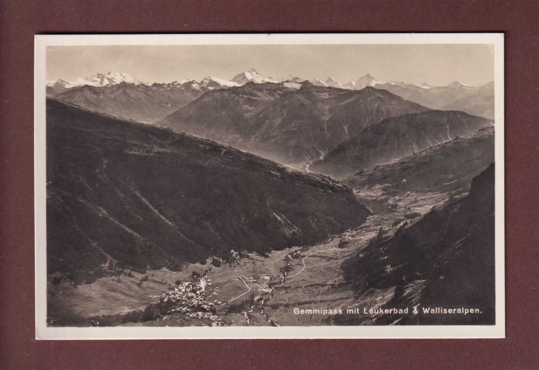 Cartoline postali: GEMMIPASS - Leukerbad – Usato da Pully venduto da nicecards-shop