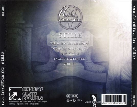 CDs: Nocte obducta - Stille... – Gebraucht aus St-Cergue von VeganWarrior 1