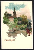 Montreux, Ortspartie mit Kirche