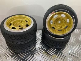 RC Radsatz 1:10 «Racing Retro Gold Metallic» 26mm NEU!