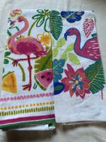 Summer Flamingo Kitchen Towels, Set of 2